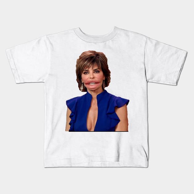 LISA RINNA big lips Kids T-Shirt by ematzzz